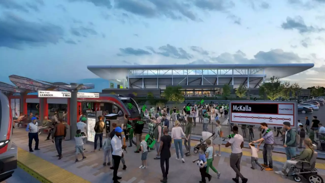 Project Connect hosts groundbreaking for new MetroRail station at Q2 Stadium