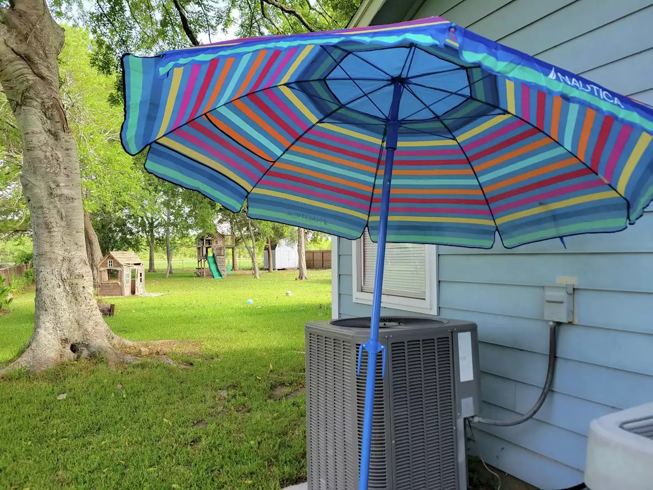 Should you shade your air conditioner? It may not be worth the cost of an umbrella