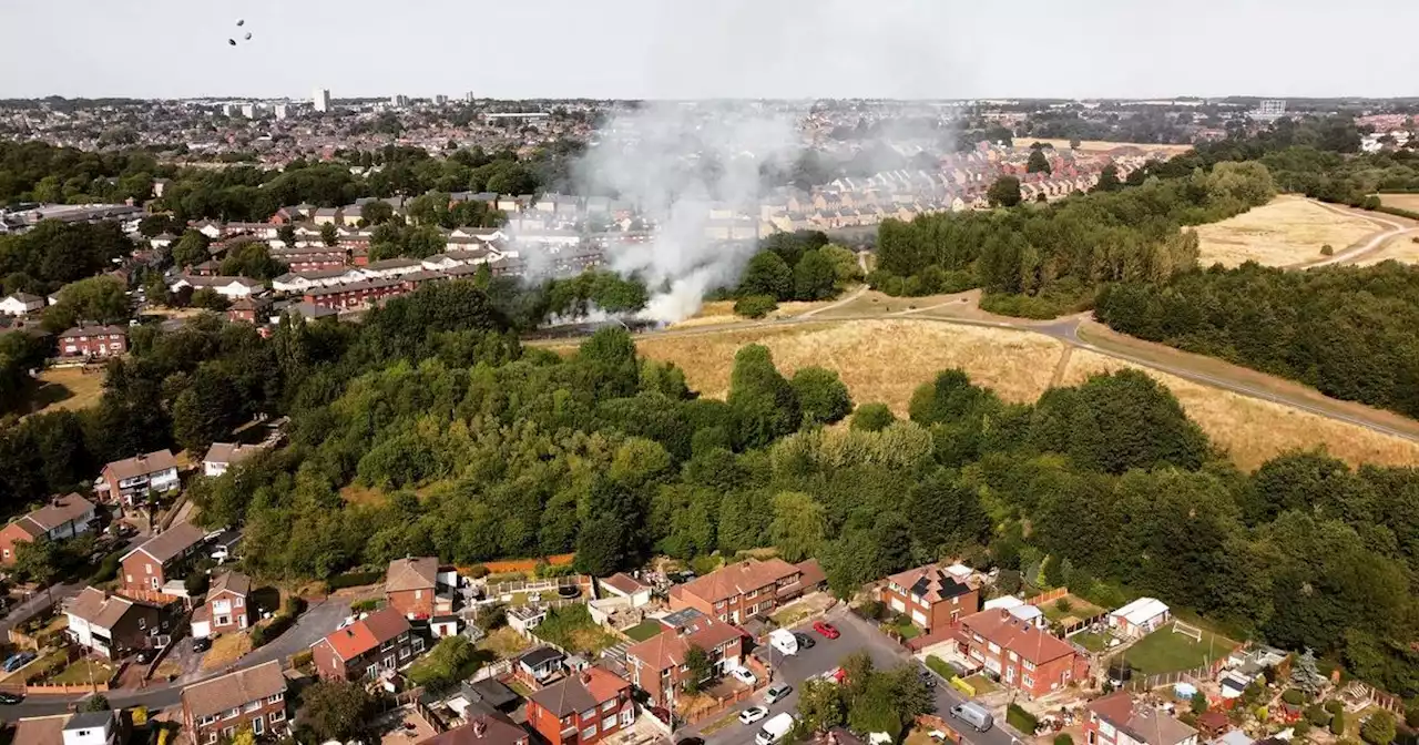 Wild fires rage across Leeds during heatwave as residents 'heartbroken'