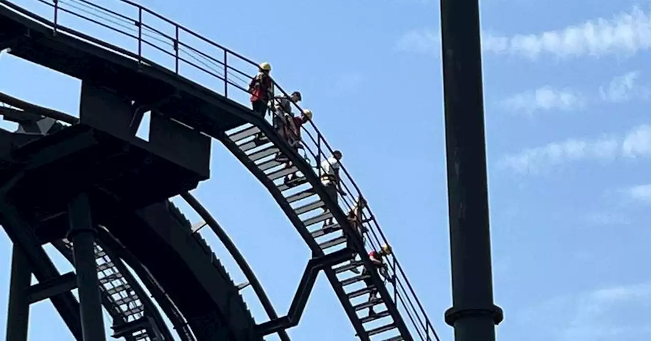 Alton Towers visitors forced to climb down from Oblivion as ride stops