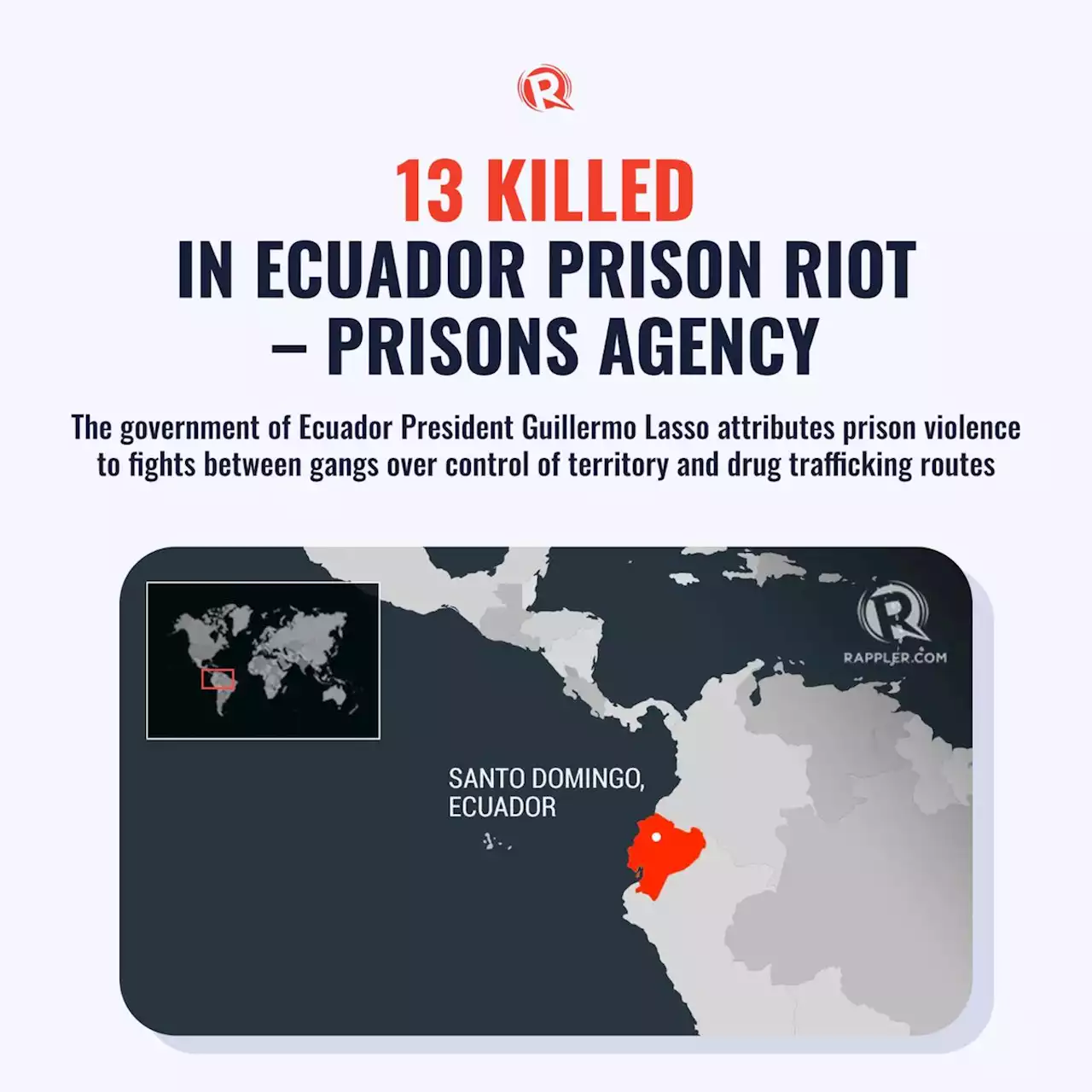 13 killed in Ecuador prison riot – prisons agency