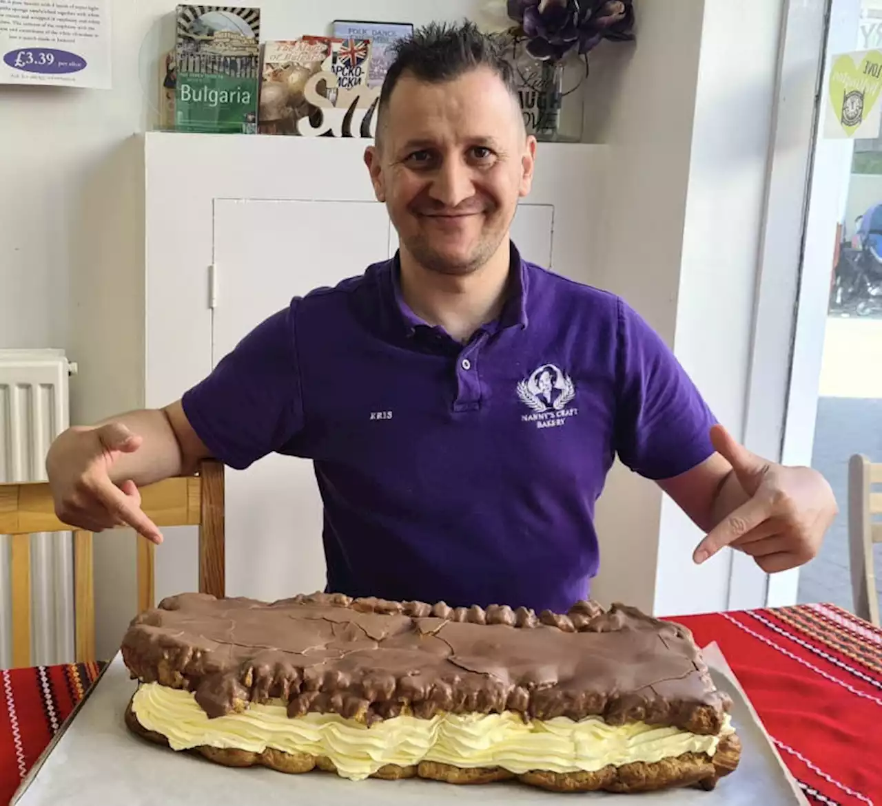 Giant éclair is icing on the cake for Shropshire bakery