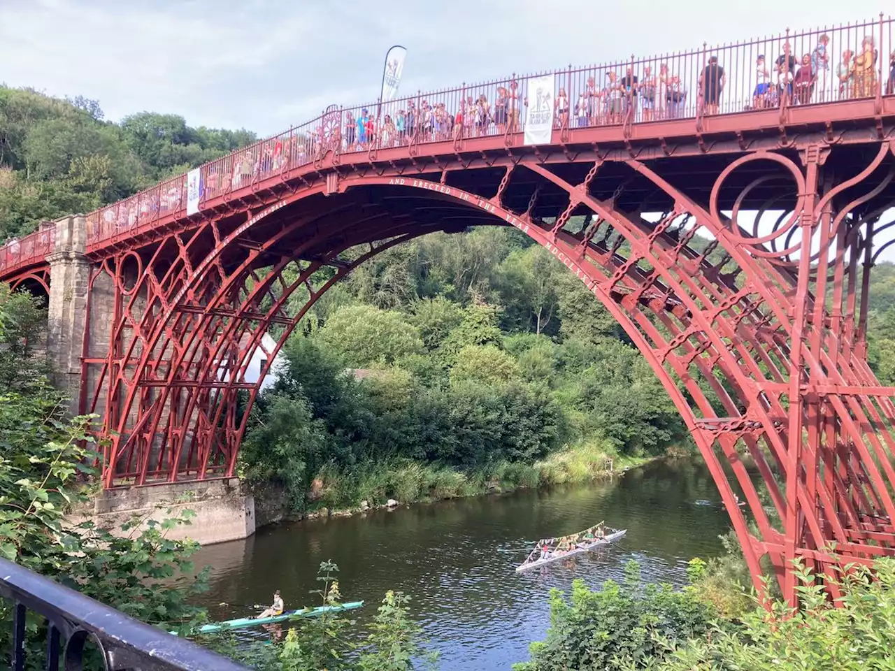 Queen's Baton relay welcomed to Ironbridge and Telford on way to Newport and Lilleshall