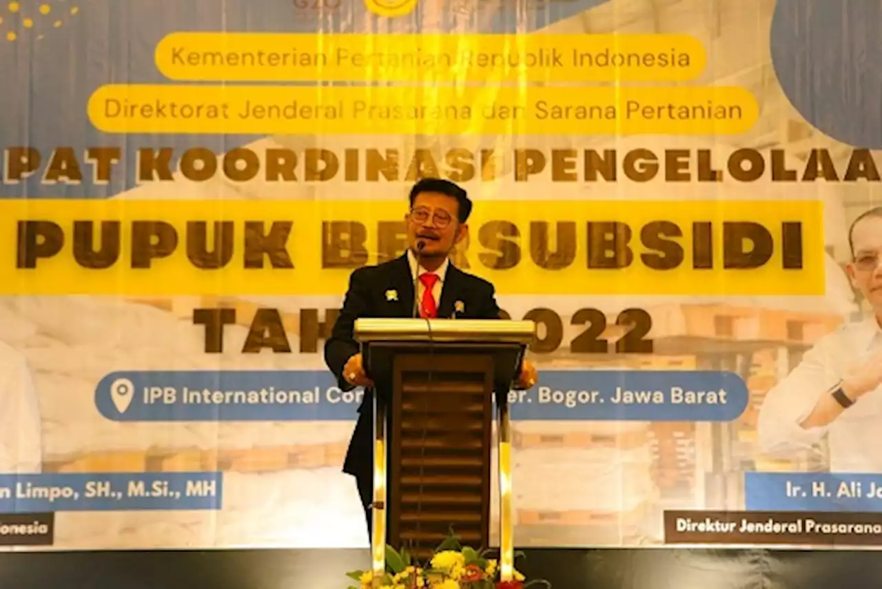 Mentan SYL: Permentan No 10/2022 Jaga Ketersediaan, Jangkauan, dan Optimalisasi Pupuk Subsidi untuk Petani