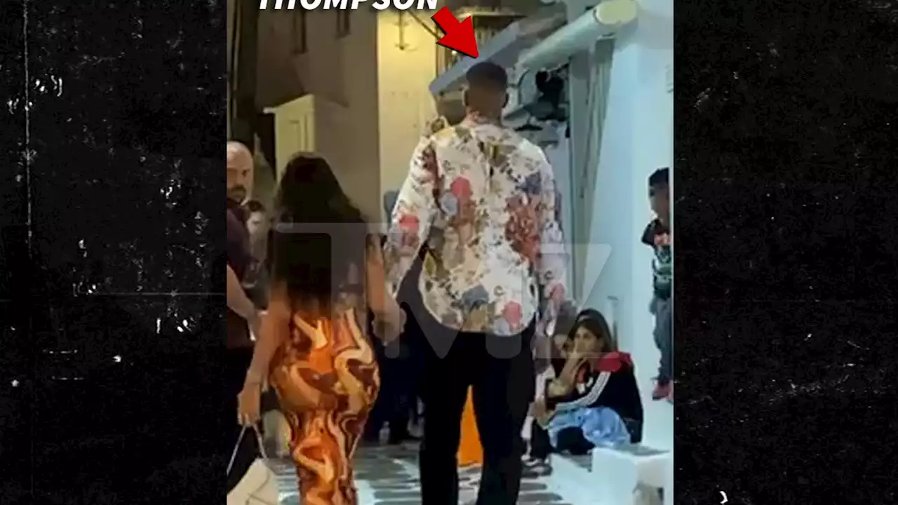 Tristan Thompson Holding Hands with Mystery Woman After Clubbing in Greece