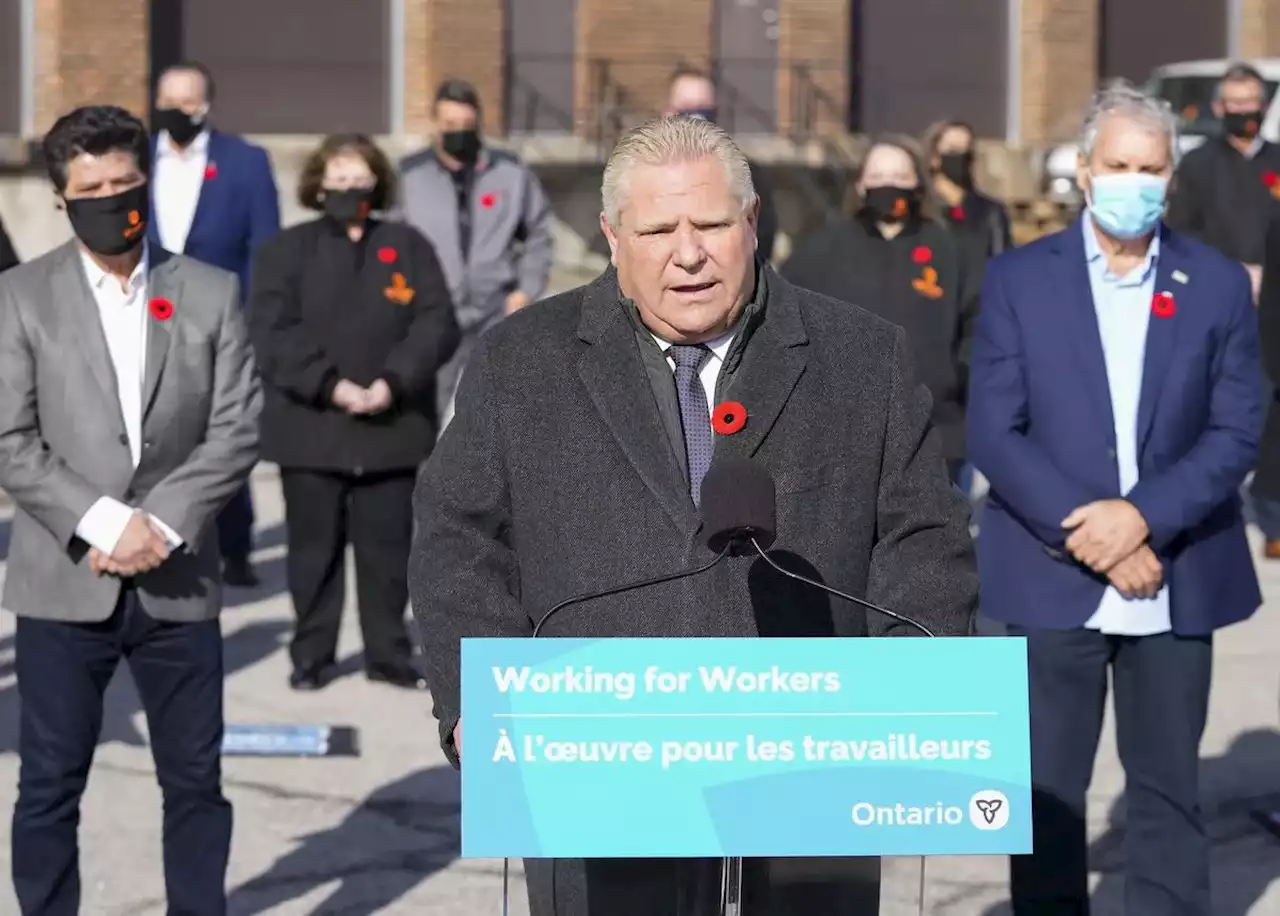 Opinion | If Doug Ford is really ‘working for workers,’ his government needs to offer more than slogans