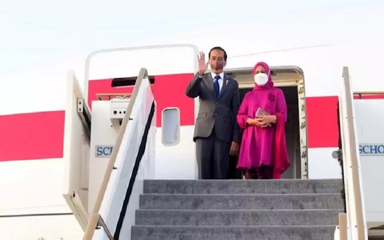 Usai dari Abu Dhabi, Jokowi dan Iriana Kembali ke Tanah Air | Kabar24 - Bisnis.com