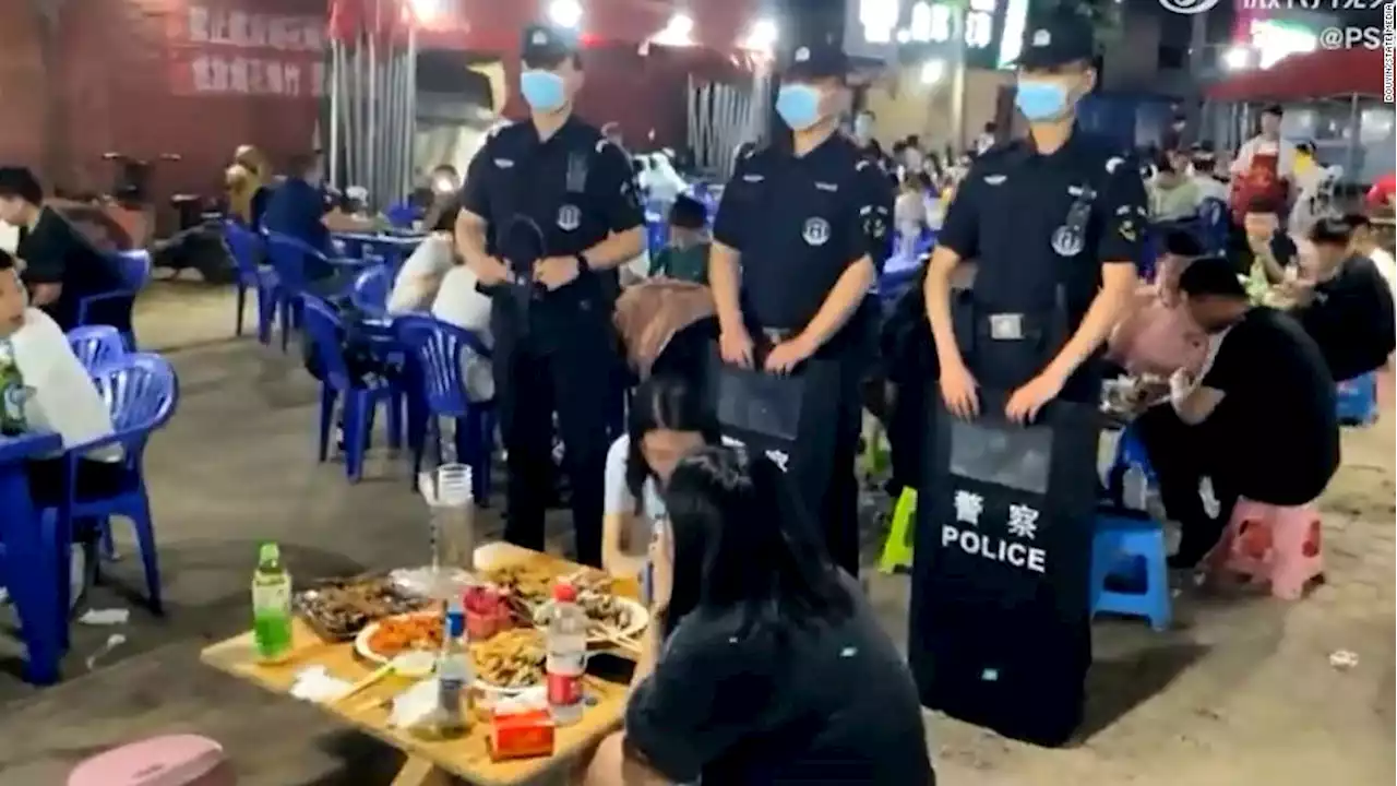 Video: See Chinese police show of force in response to assaults on women - CNN Video