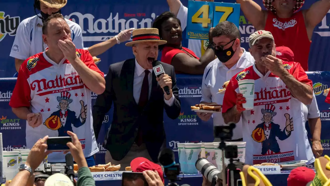 The secret to winning the annual Nathan's Hot Dog Eating Contest could be the weather