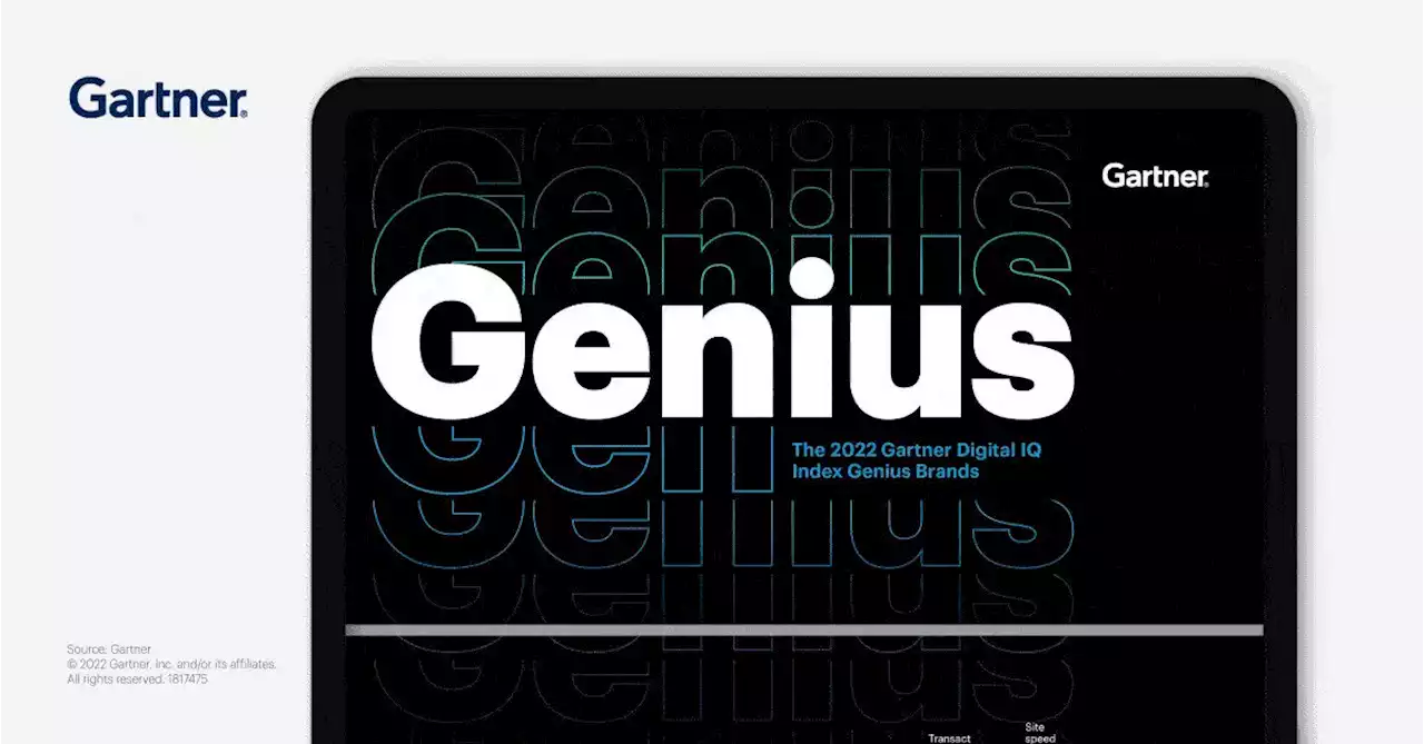 The 2022 Gartner Digital IQ Index Genius Brands