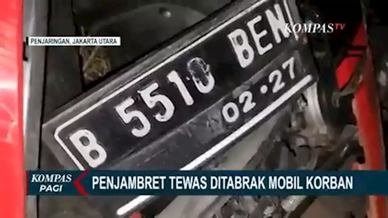 Dua Penjambret Ditabrak Mobil, Satu Diantaranya Tewas Ditempat