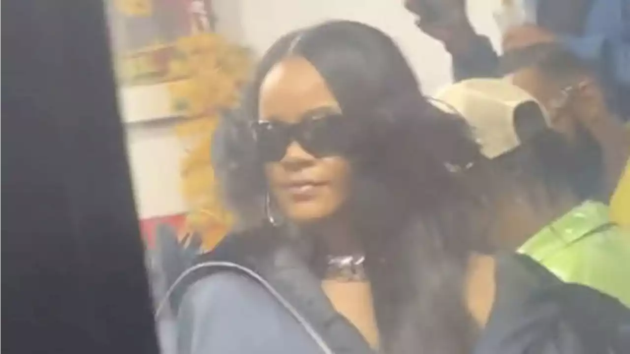 Onlookers stunned as Rhianna and ASAP Rocky pop in to London barber shop