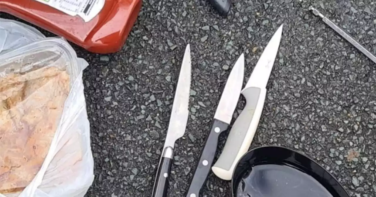 Fury as dangerous knives dumped on Leeds street