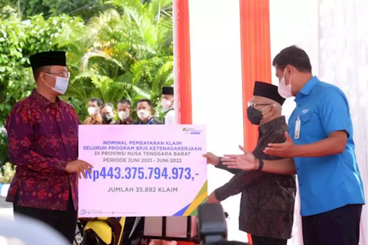 BPJS Ketenagakerjaan Bayar Rp443 Miliar Manfaat Program Selama Setahun di Provinsi NTB