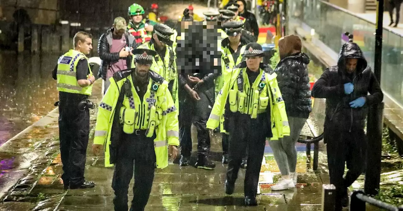 Handcuffed man had to be rescued after jumping into city centre canal