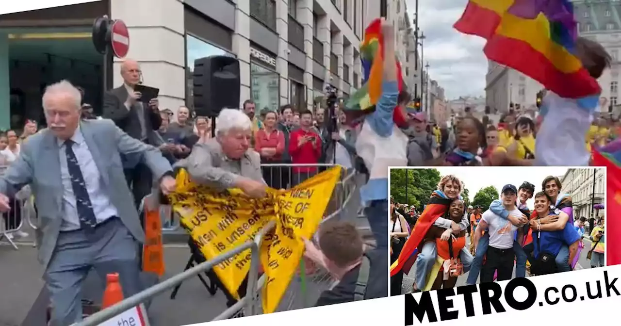 Heartstopper cast playfully torment anti-LGBTQ+ protestors at London Pride