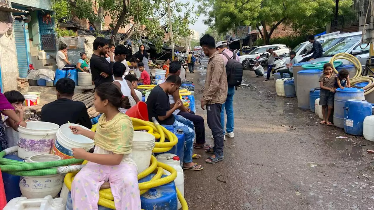 Watercrisis in Delhi, wijken staan droog na hittegolven