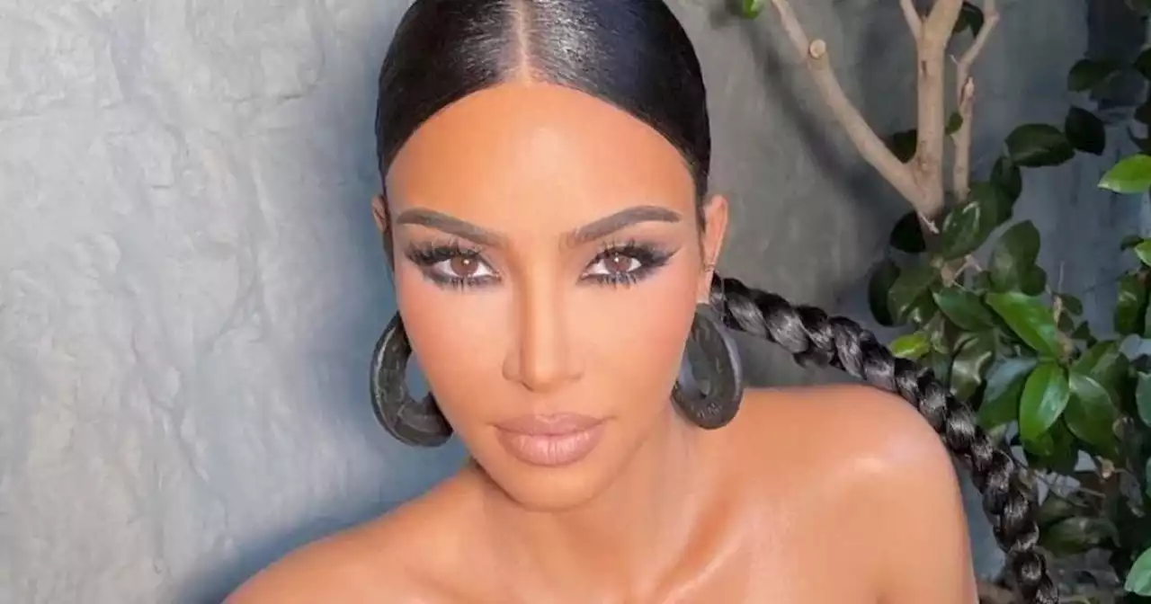 Kim Kardashian looks almost-unrecognisable with blonde hair in 80s makeover