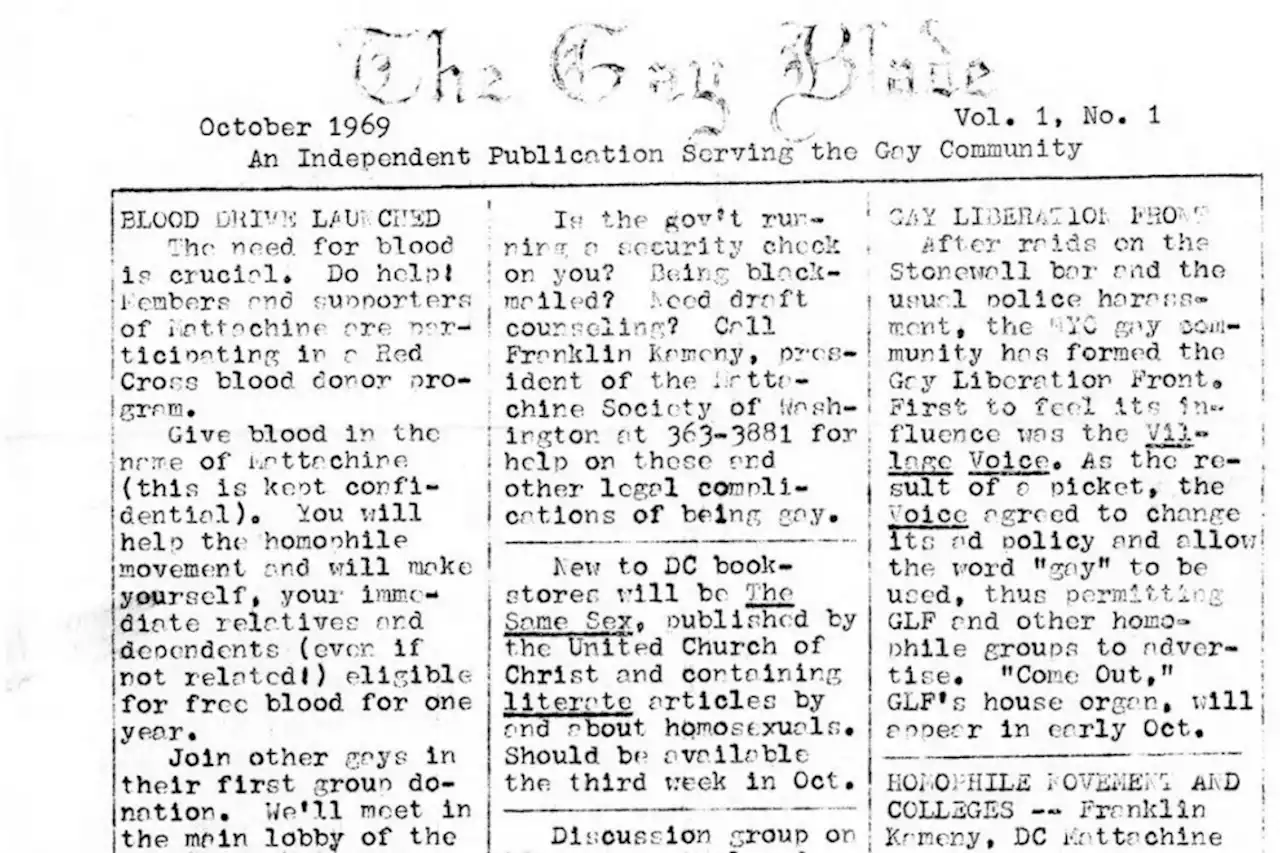 'Washington Blade', más de medio siglo informando sobre la comunidad LGTBI