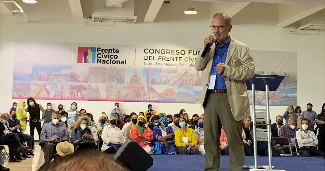 Frente Cívico pide a partidos un candidato único para vencer a Morena en 2024