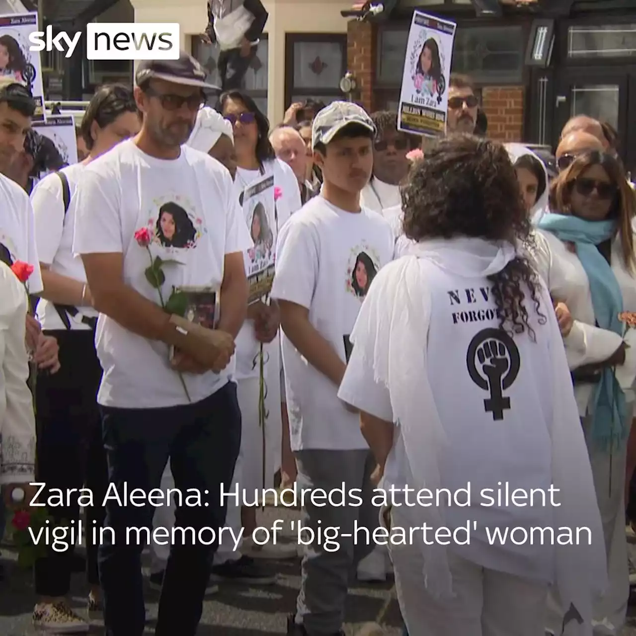 Zara Aleena: Hundreds take part in march for woman killed after night out in east London