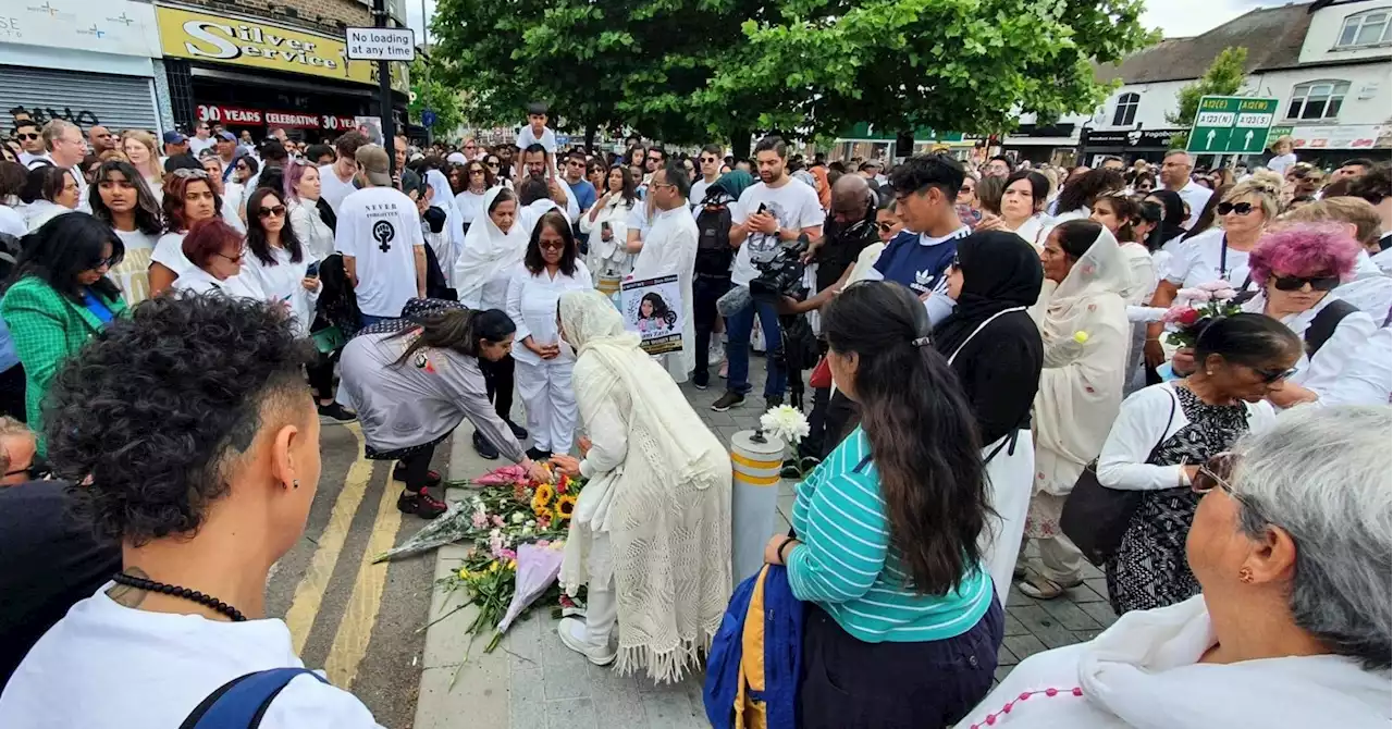 Hundreds gather for peaceful vigil in memory of murdered Zara Aleena