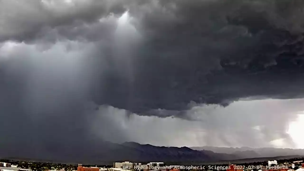 Watch now: Time lapse of Friday's heavy rains in Tucson