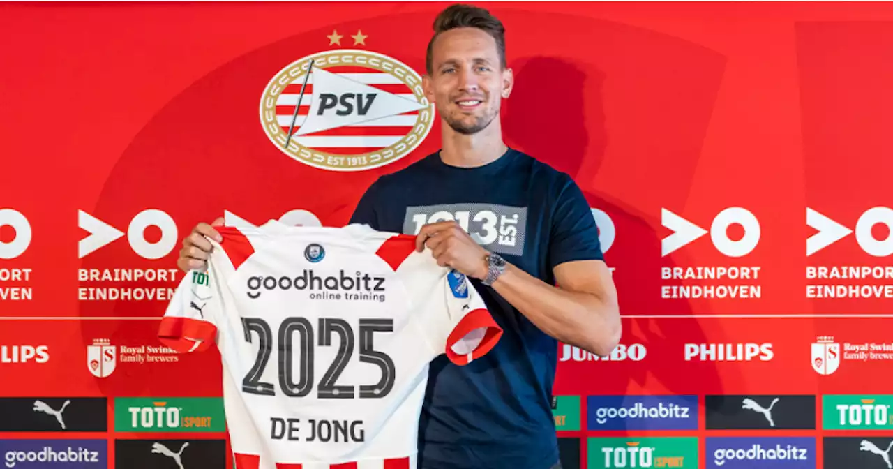 De Jong tekent contract tot 2025 bij PSV: 'Ook vorig seizoen een poging gewaagd'