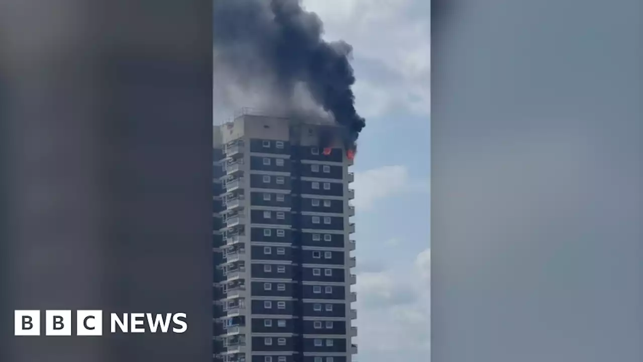 North Woolwich fire: Blaze breaks out in tower block