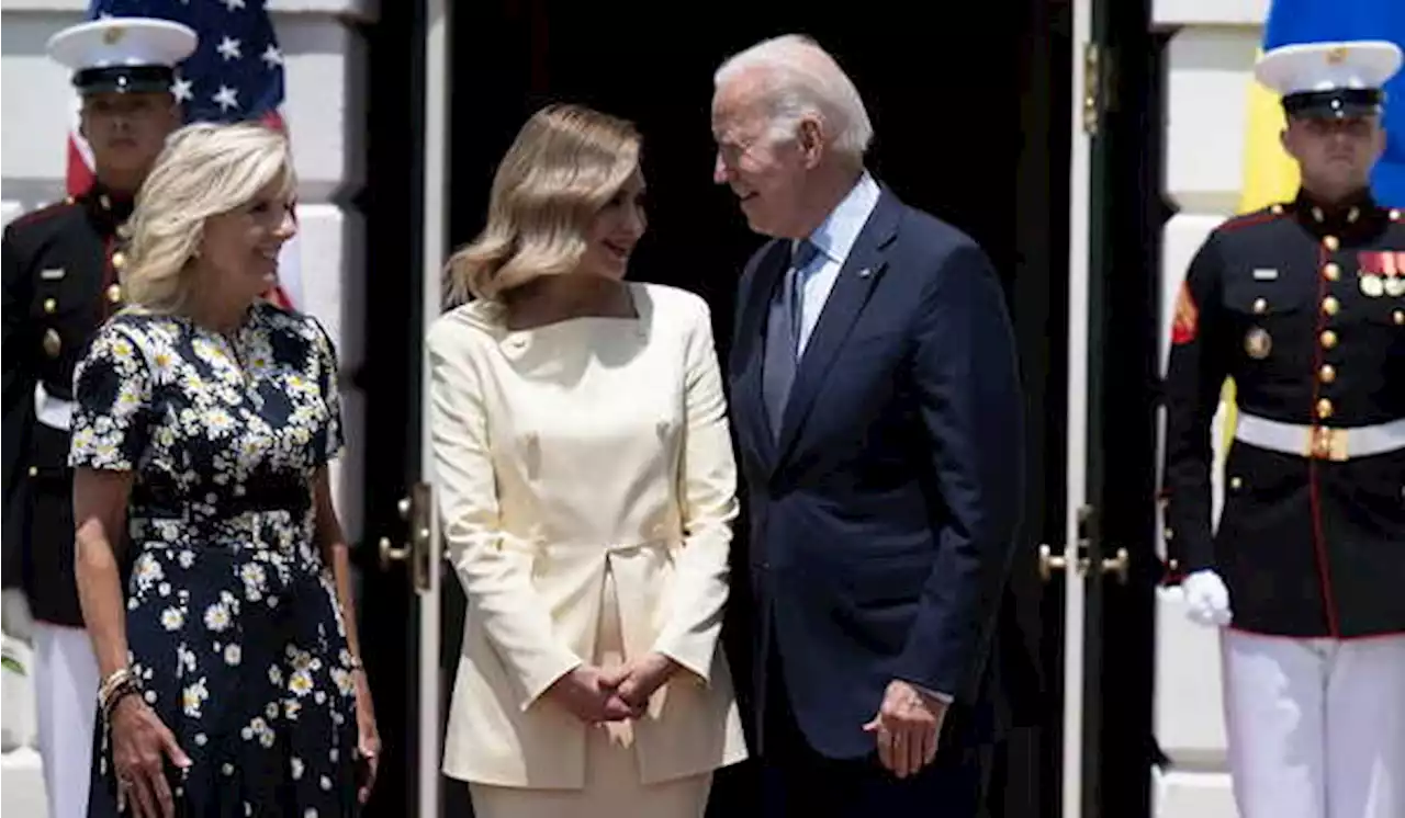 Presiden Joe Biden Sambut Kunjungan Ibu Negara Ukraina