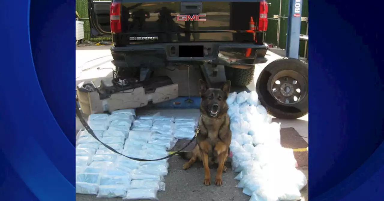 250 pounds of pills with fentanyl found hidden in truck's spare tire, gas tank in San Diego County