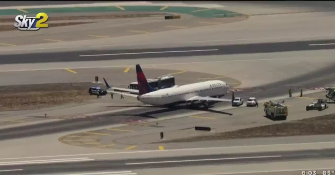 Delta Air Lines flight blows 2 tires during landing at LAX