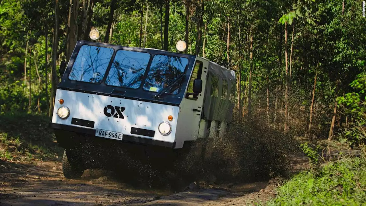 A pay-as-you-go electric truck is making deliveries on Rwanda's dirt roads