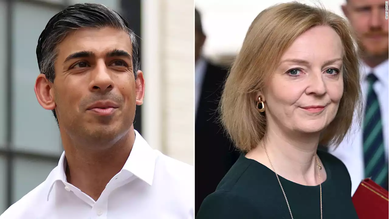 Rishi Sunak and Liz Truss are final candidates in race to succeed Boris Johnson as UK Prime Minister