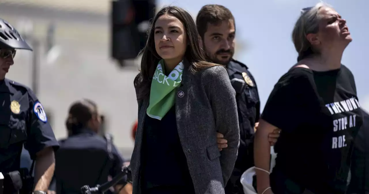 AOC fundraises off of arrest at pro-abortion rights protest