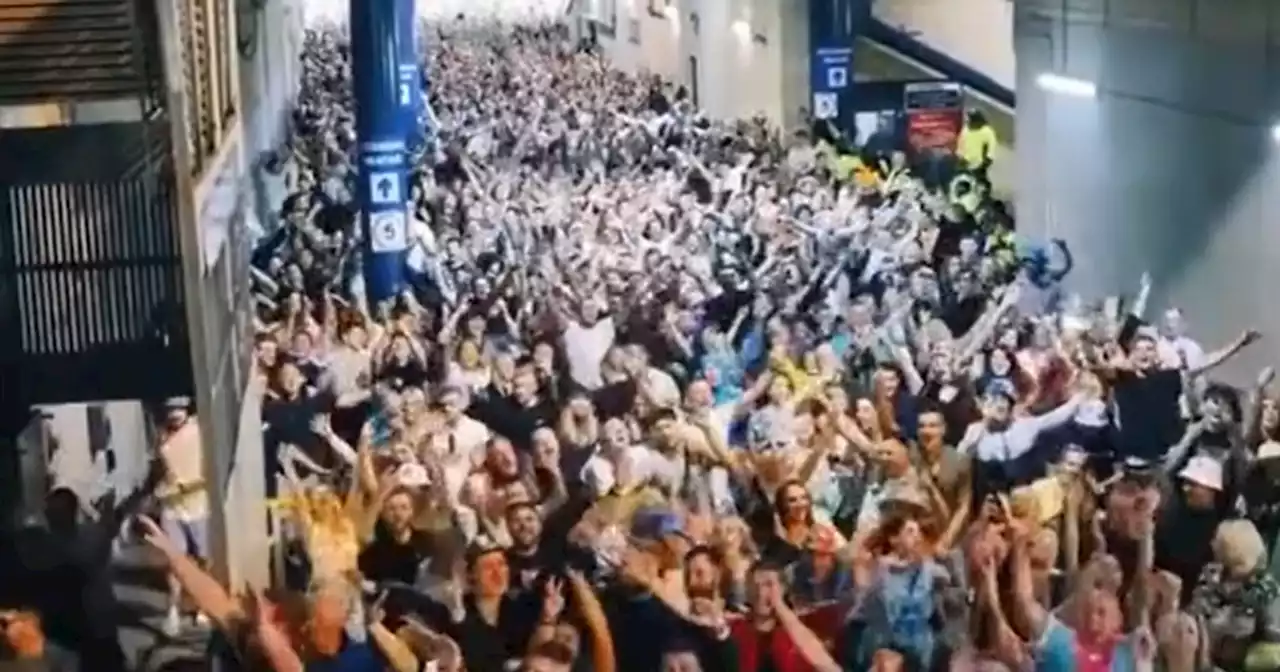 Partying Glasgow Gerry Cinnamon gig-goers leaving Hampden Park go viral