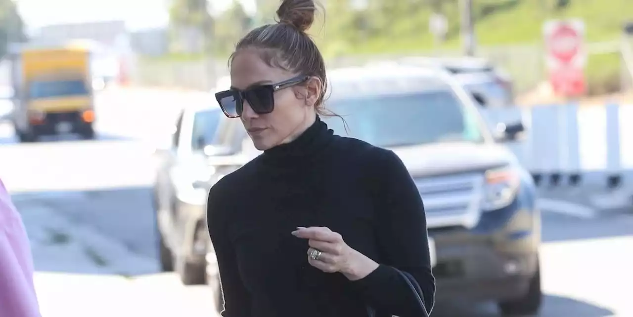 Jennifer Lopez Goes Monochrome in First Appearance Since Her Surprise Wedding