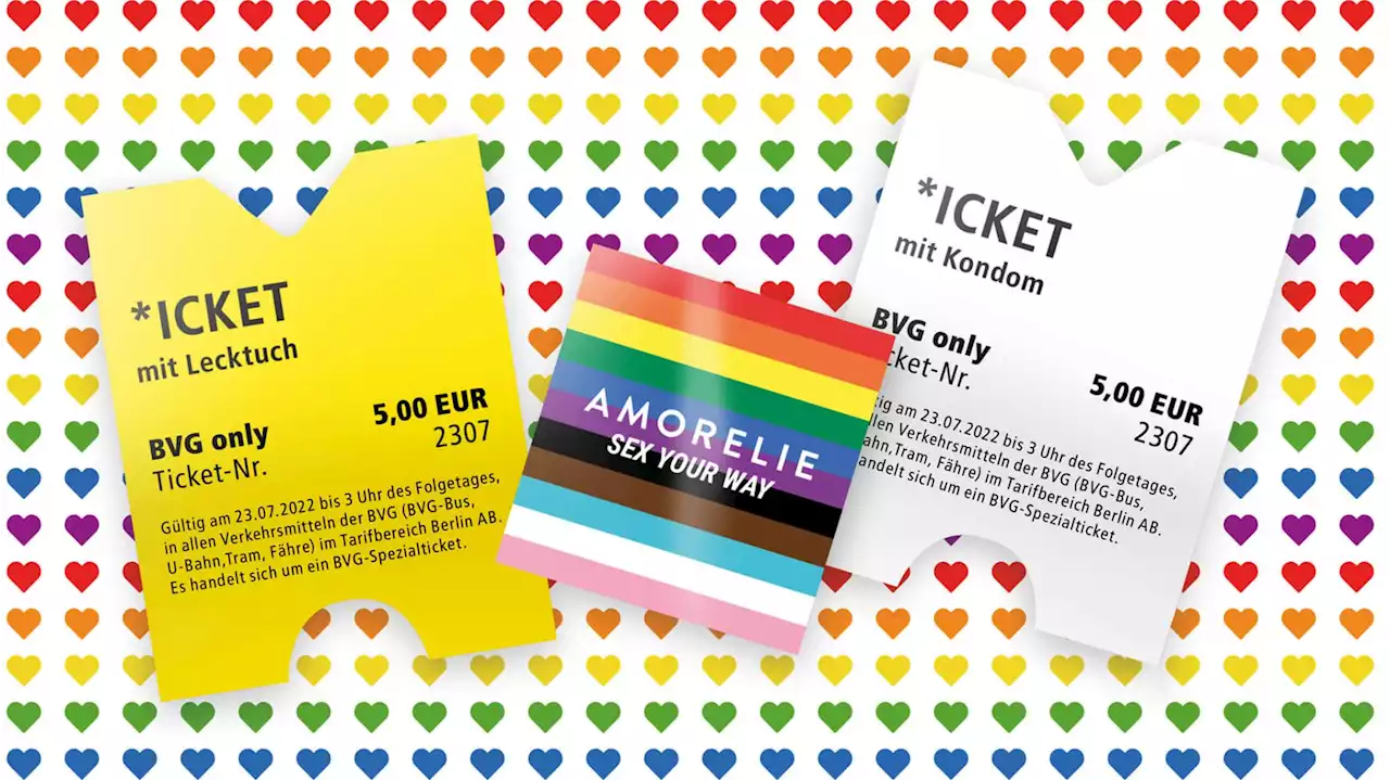 Geile CSD-Aktion: Mit dem neuen *icket von BVG und Amorelie kann man es 'bunt treiben'