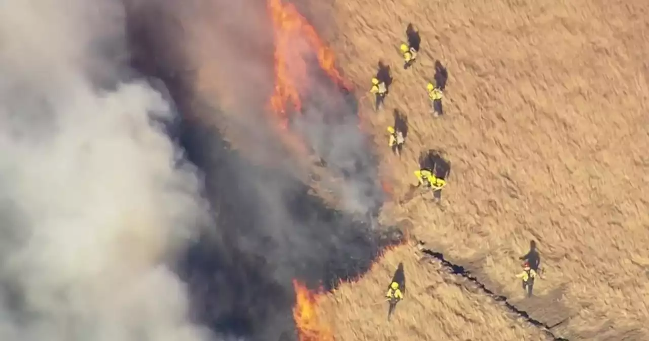 Update: Forward progress of Flynn Fire along I-580 near Altamont Pass stopped