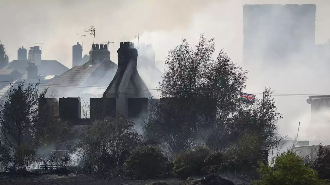 Wildfires blaze in London during record heatwave