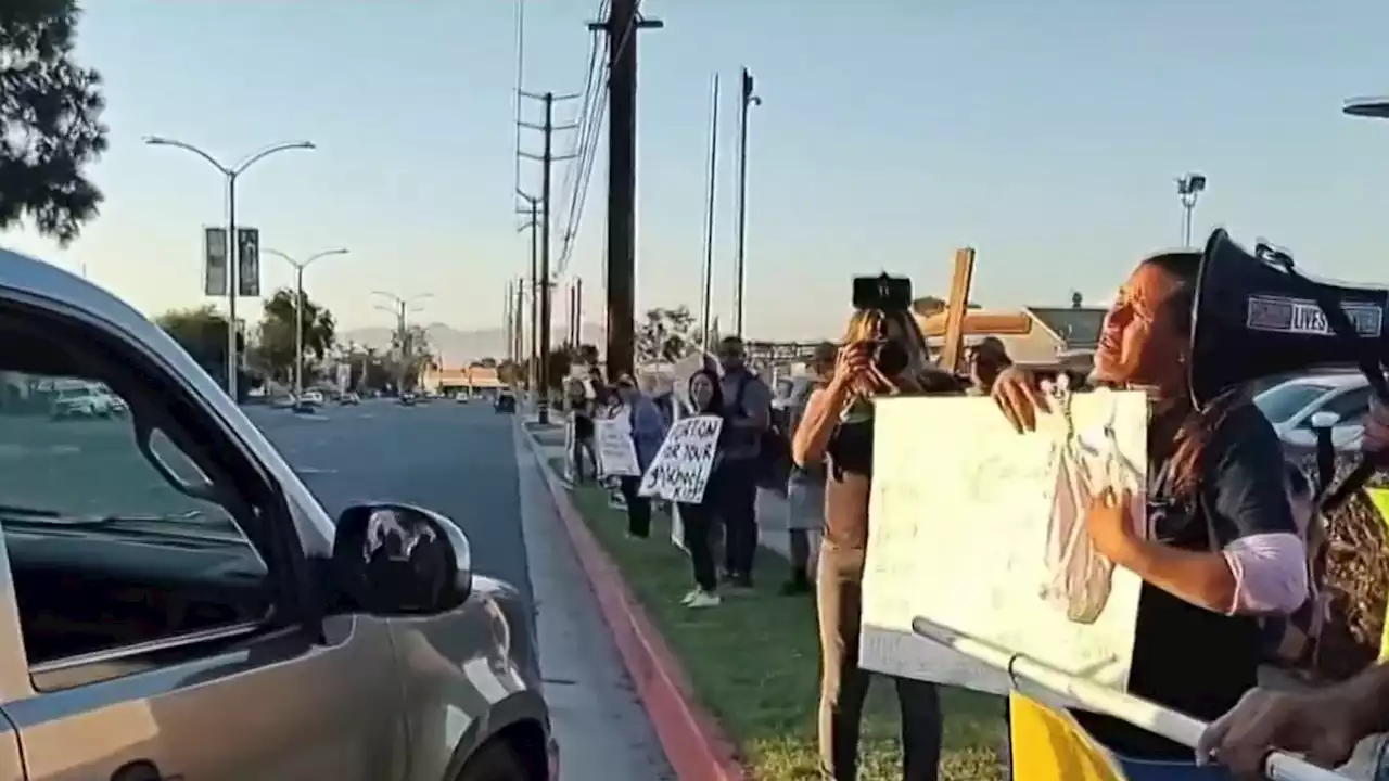 Protesters Rally Against On-Campus Planned Parenthood at a Norwalk High School