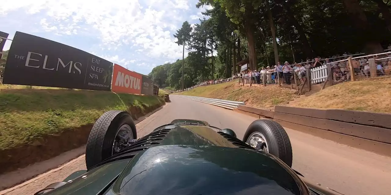 Listen to God's Own Engine, the BRM V16, Scream Up A Hillclimb Course