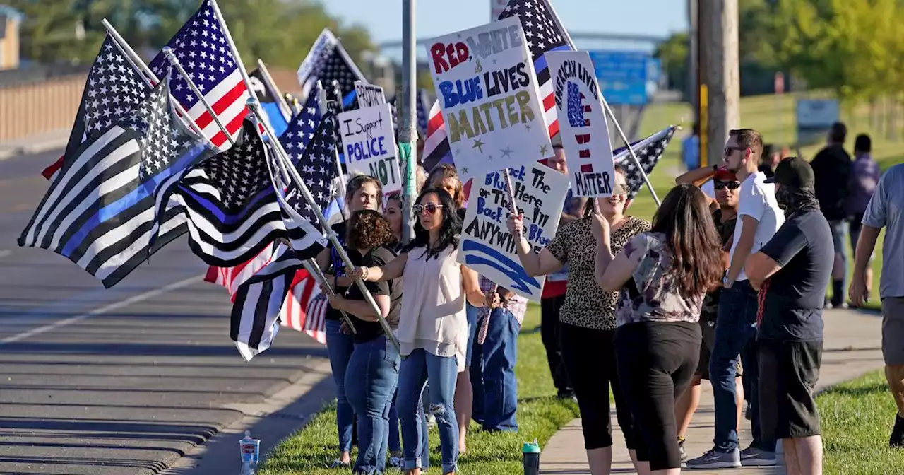 Woman charged with hate crime after trashing pro-police sign ordered to write apology letter