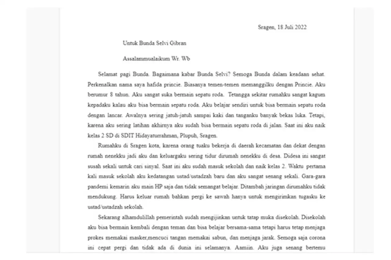 Surat untuk Bunda Selvi: Di Desa Susah Sinyal, Sampai Harus ke Sawah