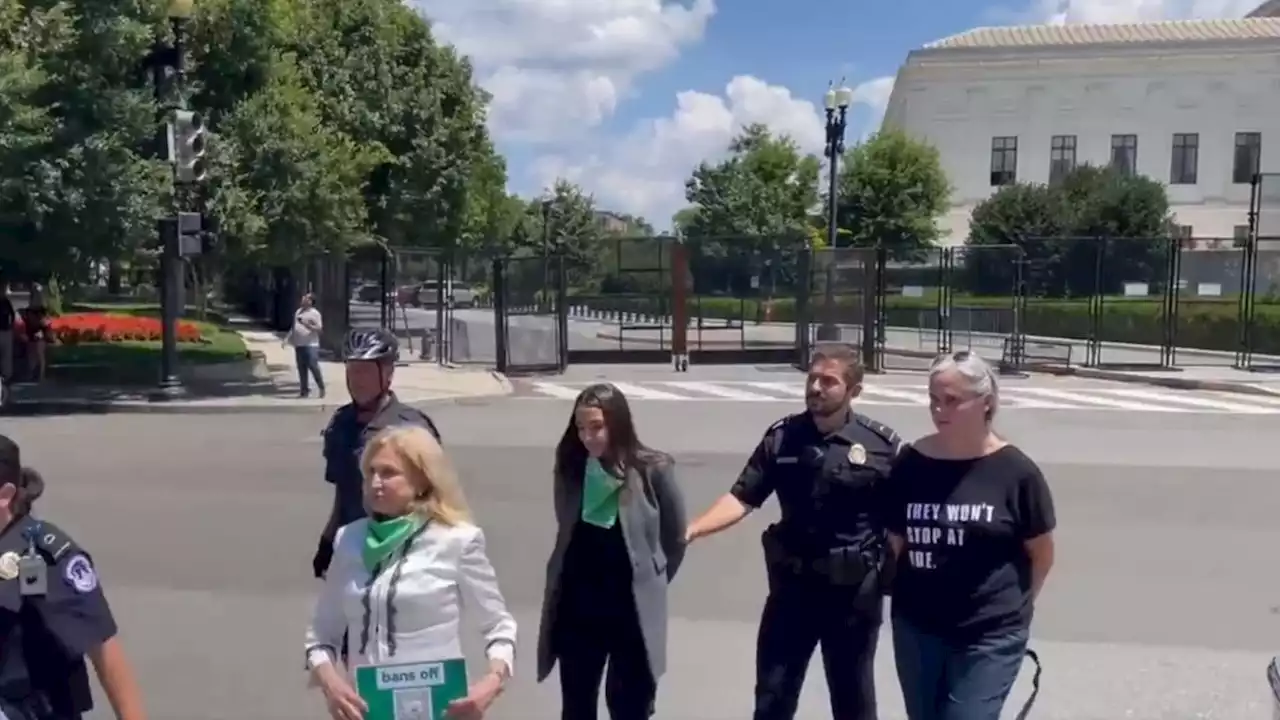 AOC and Other Lawmakers Arrested for Supreme Court Protest