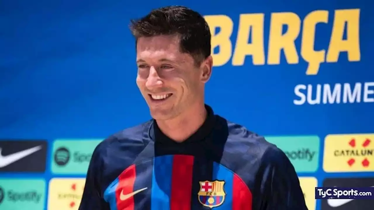 Video: Robert Lewandowski fue presentado como refuerzo de Barcelona - TyC Sports