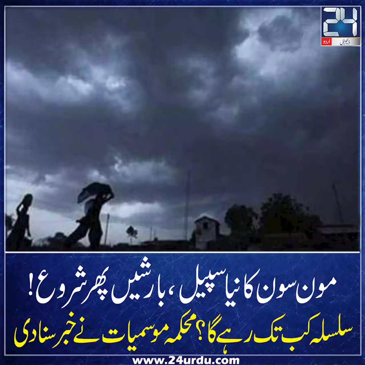 مون سون کا نیا سپیلبارشیں پھر شروعمحکمہ موسمیات نے خبر سنا دی