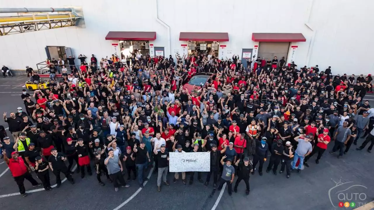 Tesla produit son 2 millionième modèle en Californie | Actualités automobile | Auto123