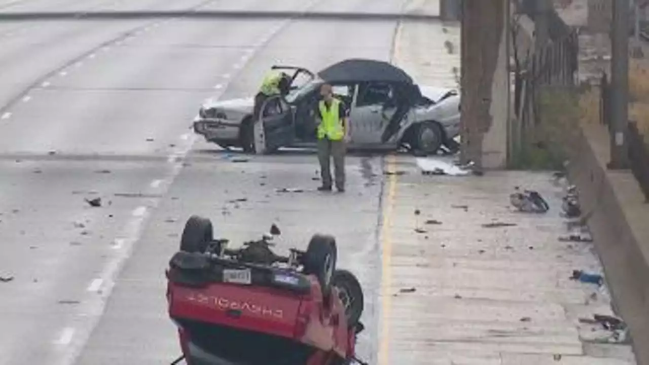 Eisenhower crash: 14-year-old girl dies days after rollover crash near Kedzie Avenue