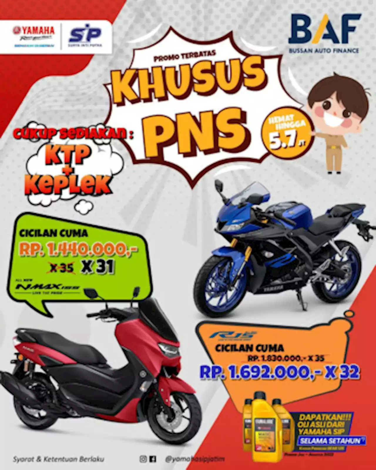 DISKON SPESIAL DARI YAMAHA STSJ UNTUK PNS!